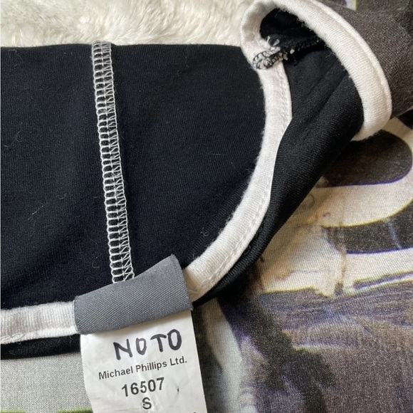 Simply Art Dolcezza Dress Womens Small Black White Art Graphic T Shirt Shift - Picture 4 of 10